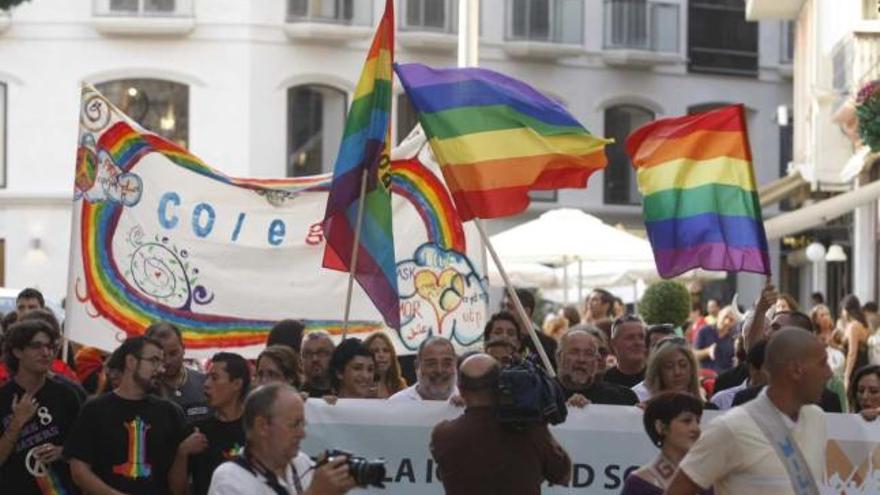 La manifestación malagueña, ayer en La Constitución.