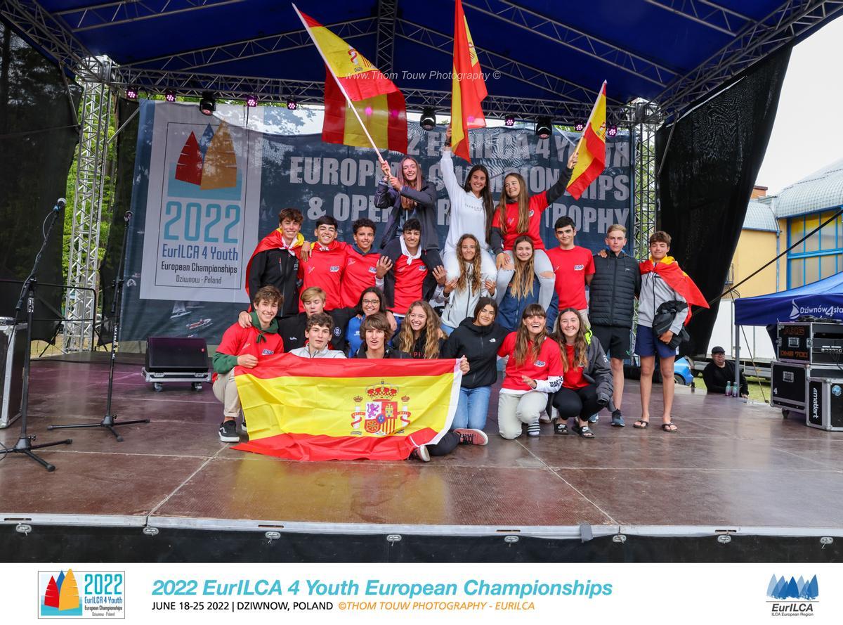 Equipo español en el Europeo ILCA 4