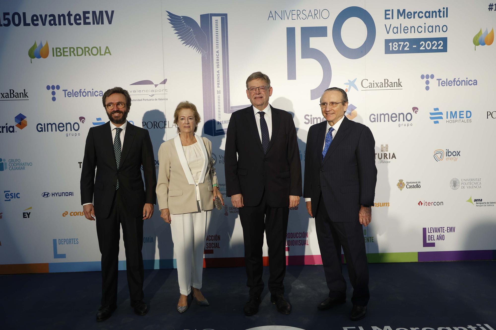 Todas las fotos de la gala de entrega de los premios Levante-EMV - 150 Aniversario