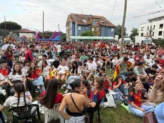 Asi se siguió la final del Mundial en la fiesta del Carmen de Celoriu