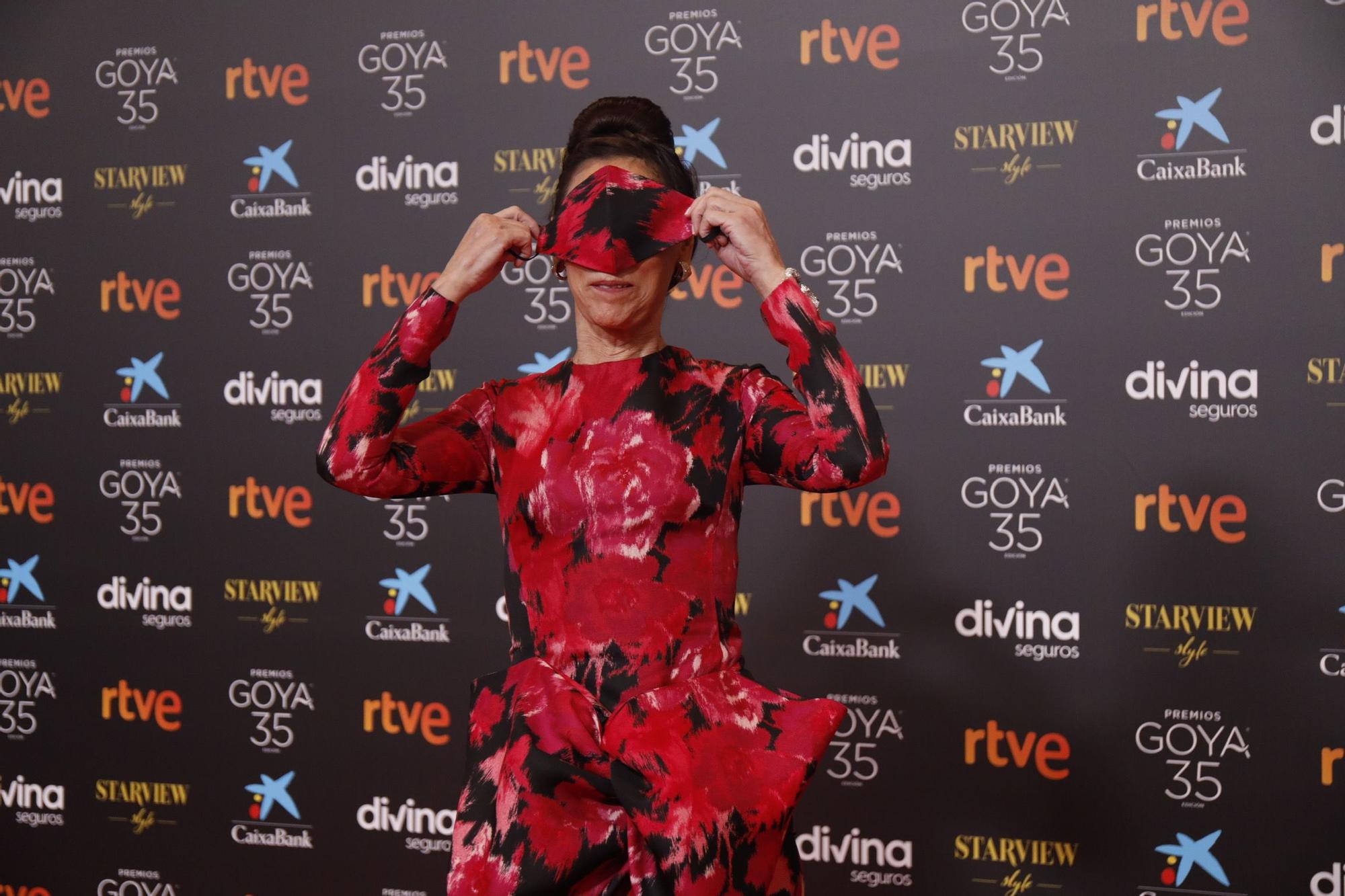 Alfombra roja de la gala de los Goya 2021 en Málaga