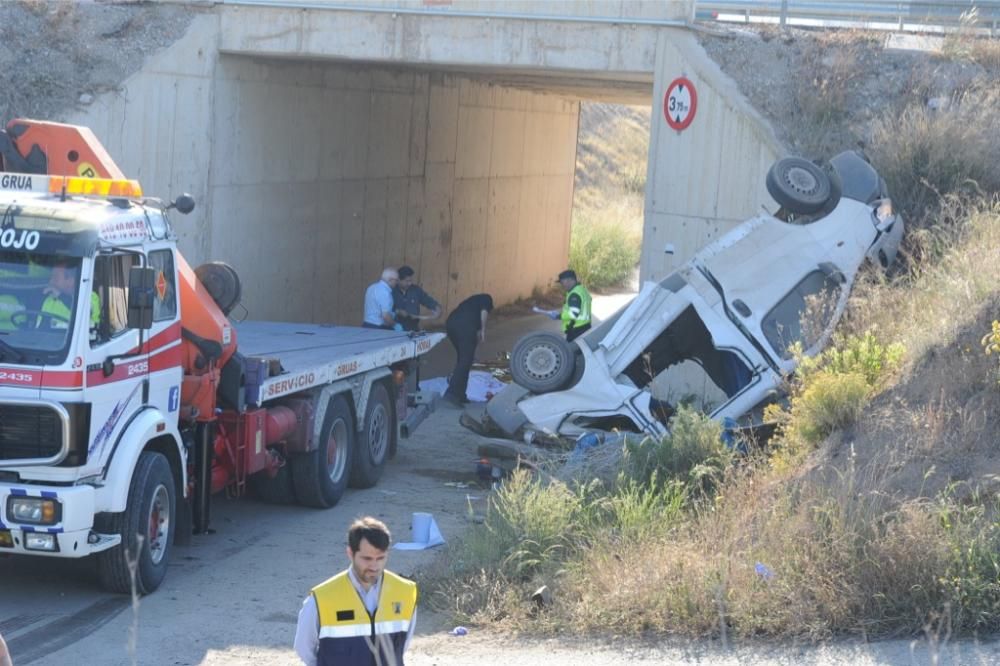 Grave accidente en la autovía Lorca-Águilas