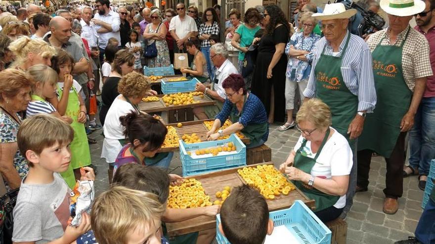 La &#039;IV Fira de l&#039;Albercoc&#039; de Porreres tiñe de naranja el centro del pueblo