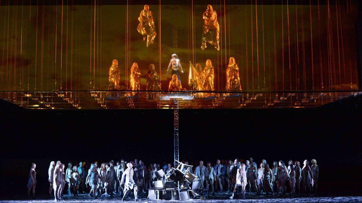 Representación de ’Juana de Arco en la hoguera’.