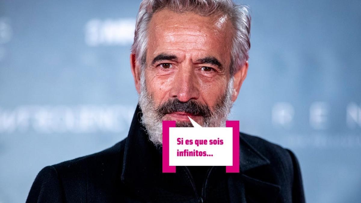 Imanol Arias con bocadillo
