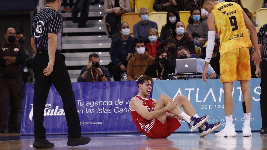 Guillem Jou es va lesionar a la pista del Gran Canària