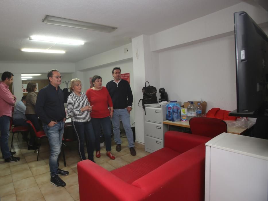 El PSOE en Alicante se prepara para el final del escrutinio con un resultado muy positivo en las Elecciones Generales y Autonómicas 2019