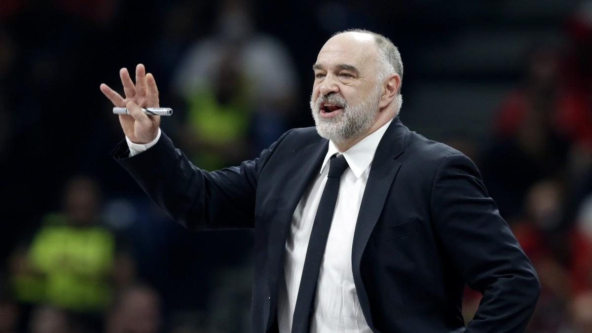 Pablo Laso, durante la final de la Euroliga