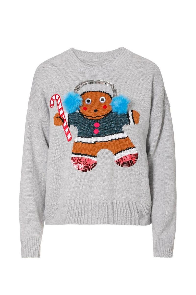 Jersey navideño de C&amp;A con galleta (Precio: 12,90 euros)