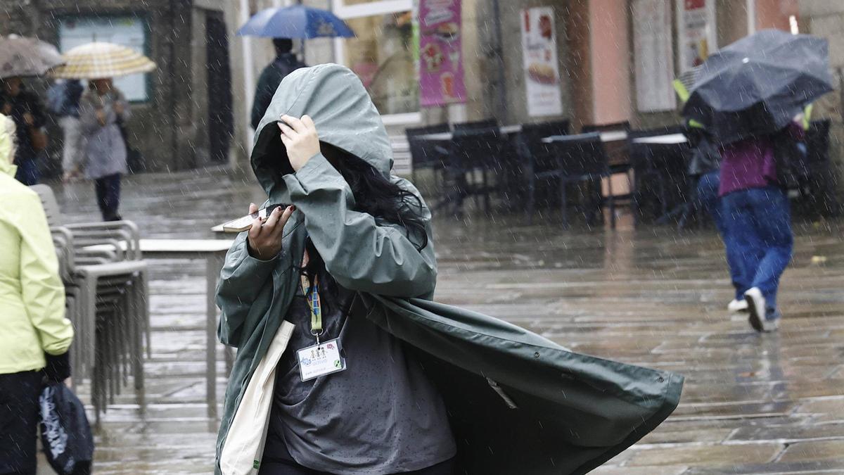 Imagen de archivo del temporal en Santiago