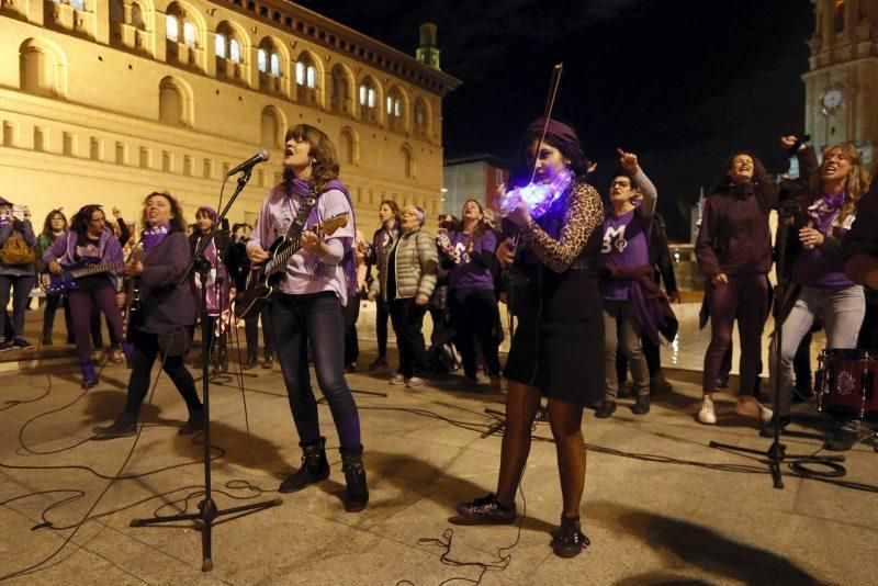 Fotogalería del 8-M en Zaragoza