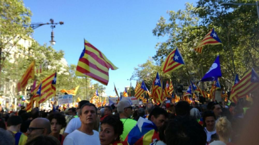 Concentració per la Diada 2017 a Barcelona