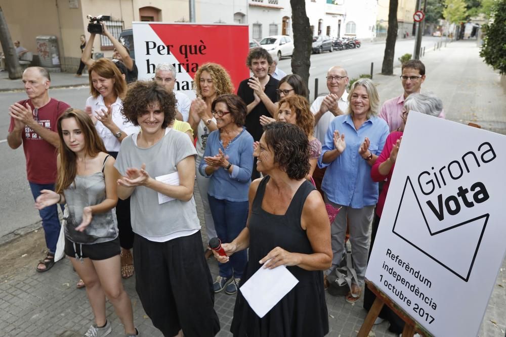 Inauguració de les oficines de «Girona Vota»