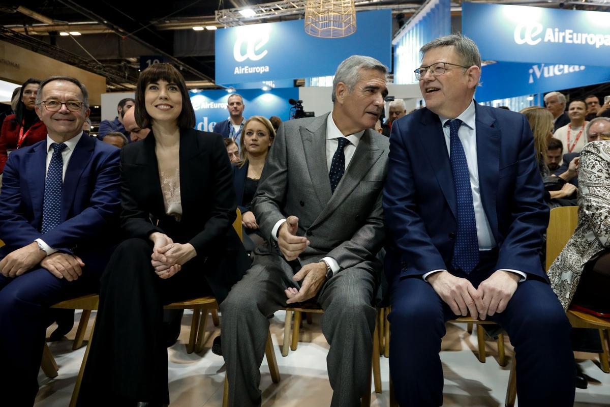 Morant, Utor y Puig, durante la presentación.