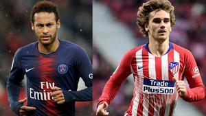 Neymar y Griezmann, dos objetivos del Barça.