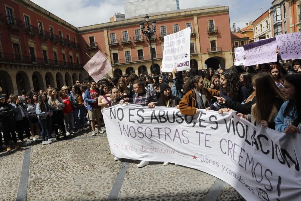 Manifestación en Gijón.