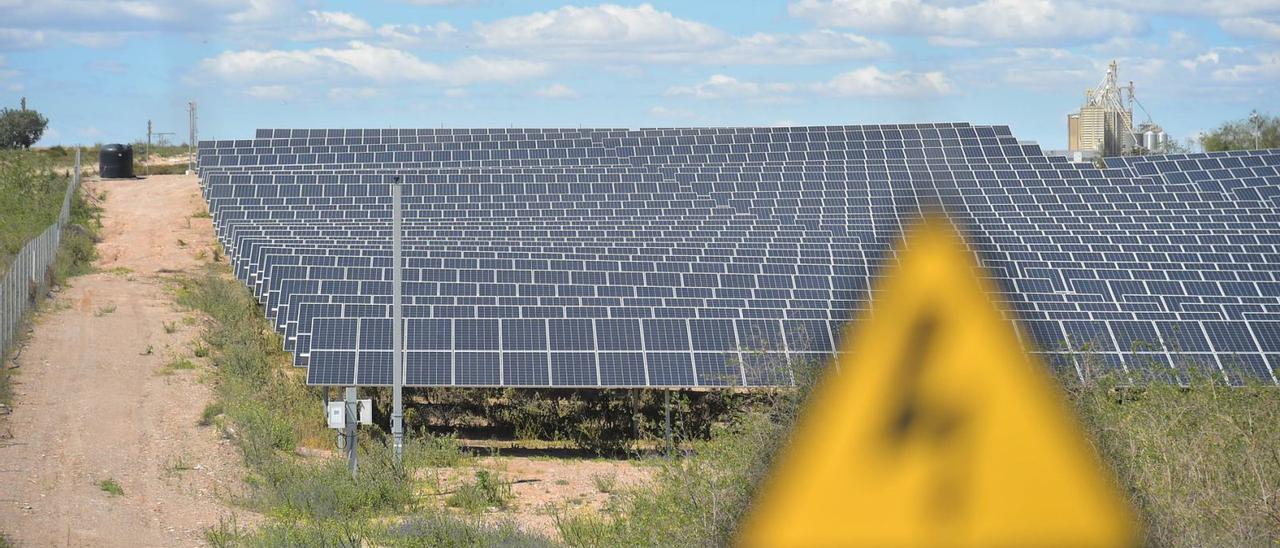 Una planta solar de 
reciente instalación ubicada
 en Fuente Álamo.  iván urquízar