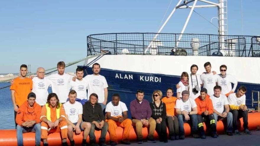 El barco &#039;Alan Kurdi&#039; zarpa de Palma, salva a 64 refugiados e Italia le cierra las puertas