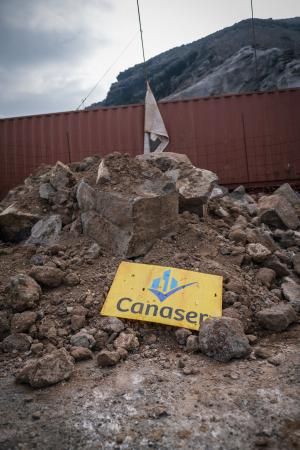 Caserío Las Bajas, situado junto al túnel de la autopista en Güímar