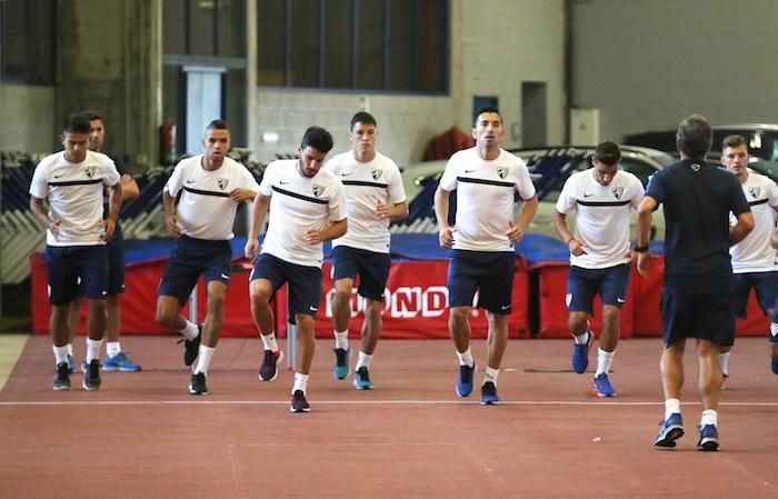 Primer entrenamiento del Málaga CF con Juande Ramos