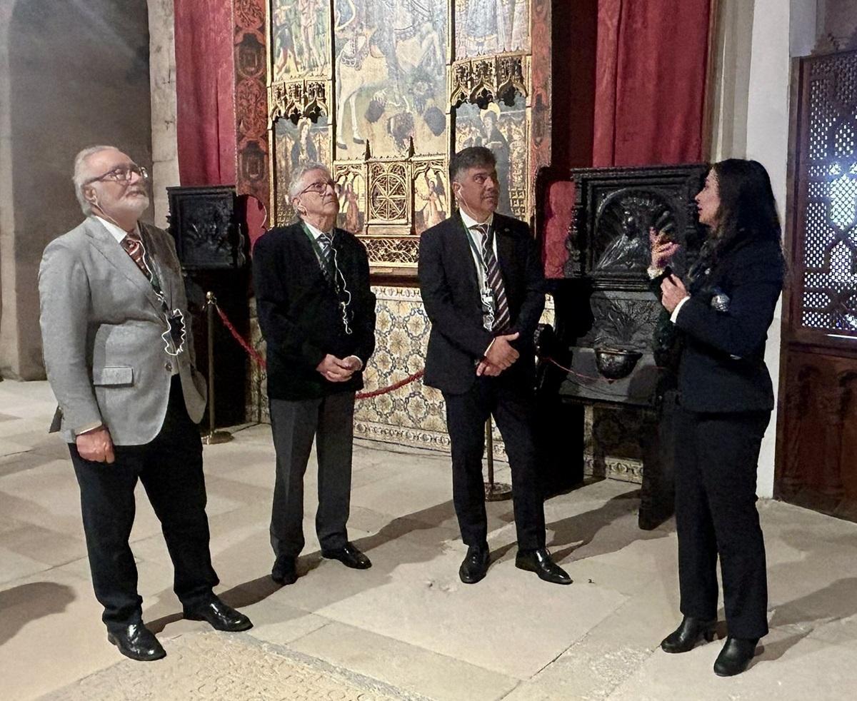 El alcalde de Montilla, Rafael Llamas,durante la visita al Alcázar de Segovia.