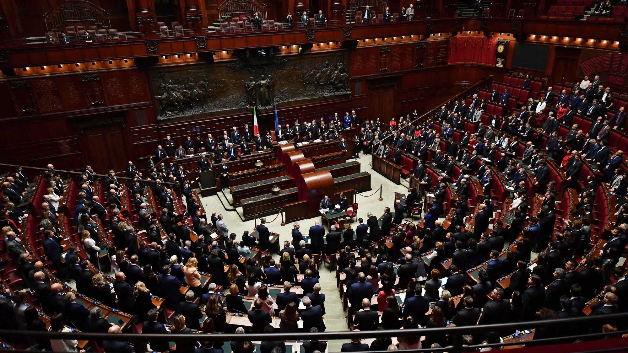 Vista general de la Cámara de los Diputados italiana