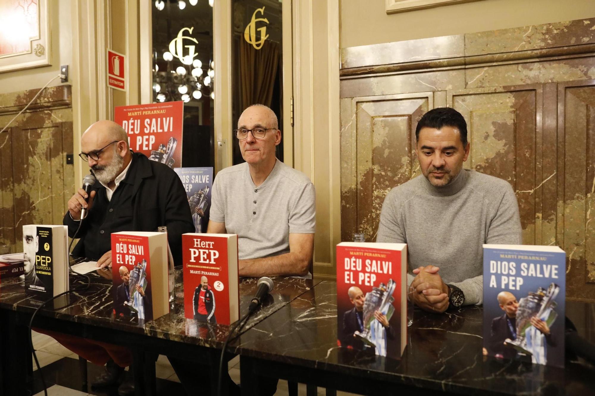 La presentació del llibre de Martí Perarnau sobre Guardiola a Girona