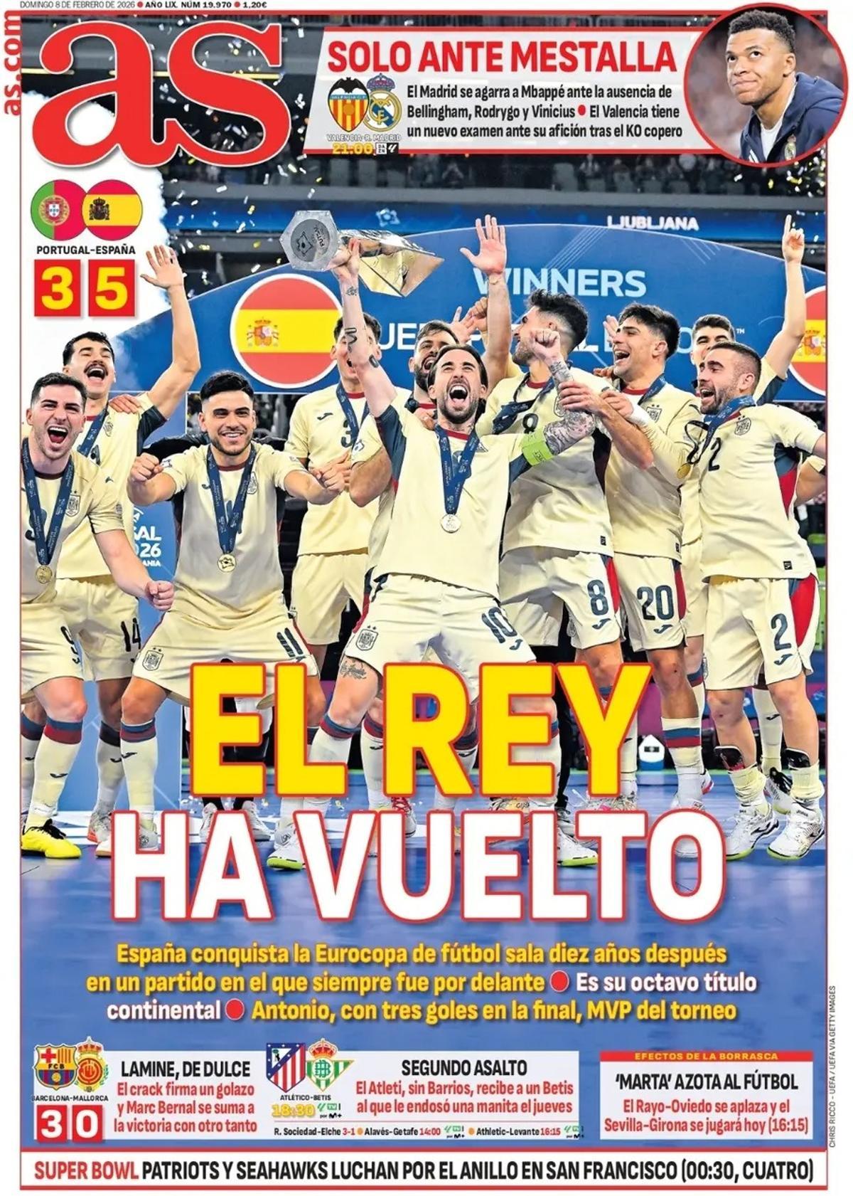 Las portadas de la prensa deportiva de hoy Las portadas de la prensa deportiva de hoy