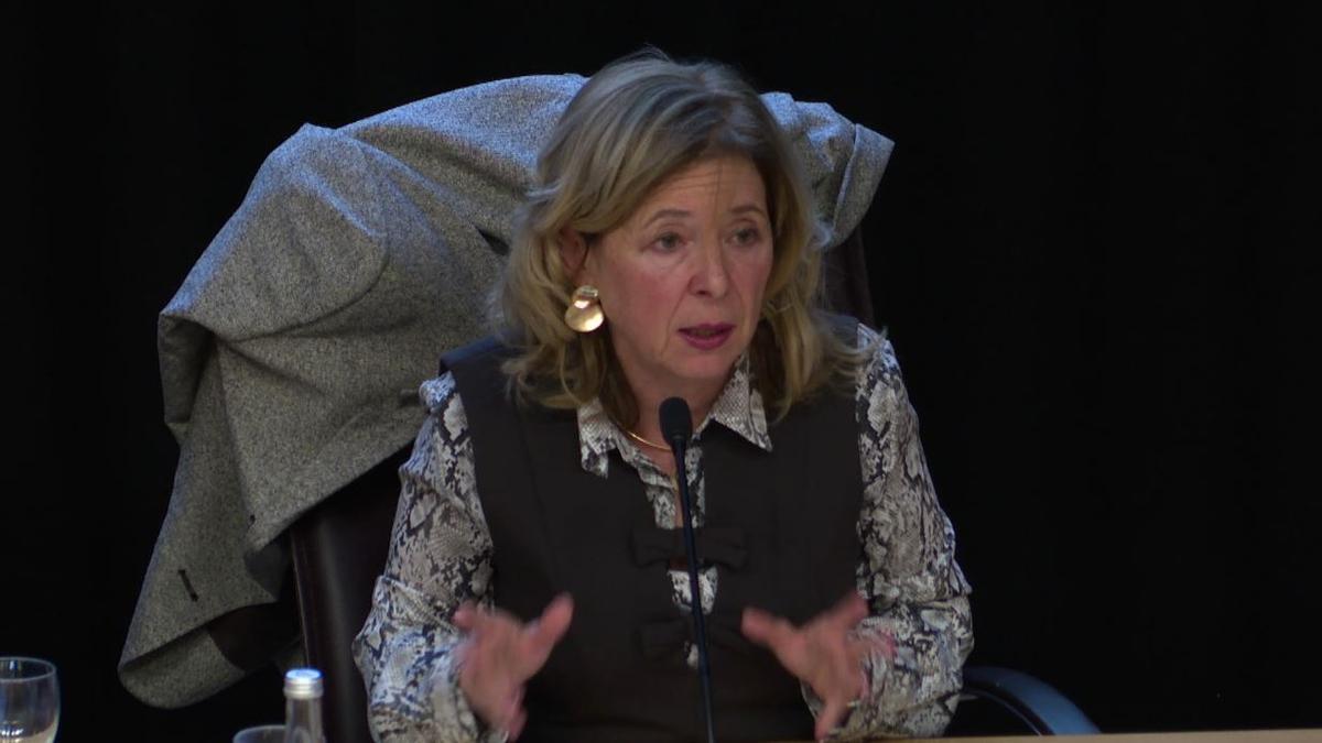 Ana Camarasa durante el seminario 'Los desafíos a la naturaleza'