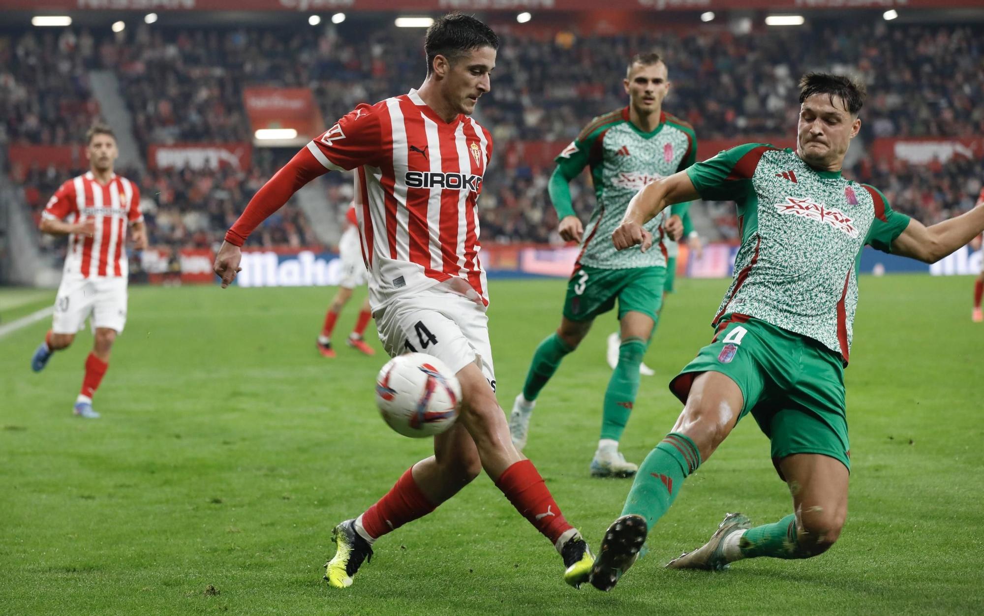 Así fue el partido Sporting-Granada, en imágenes