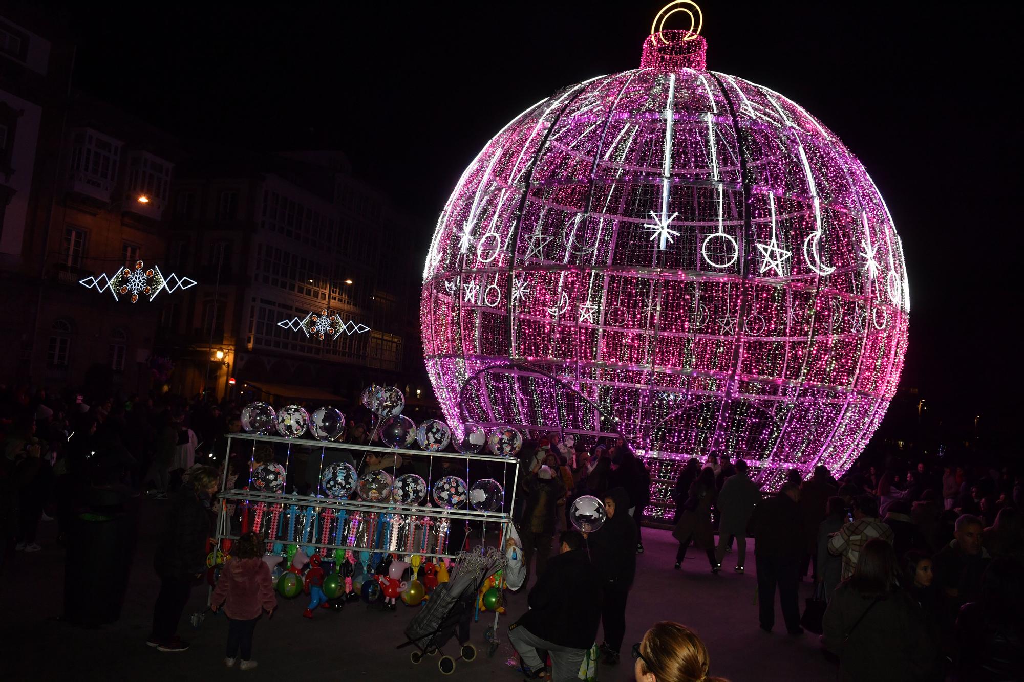 Encendido de las luces de Navidad en A Coruña