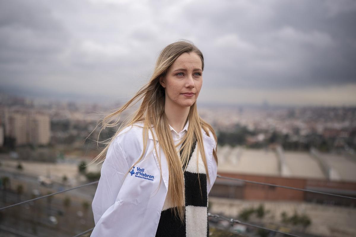Tetiana Goncharova, médica residente de Oftalmología en Vall d'Hebron.
