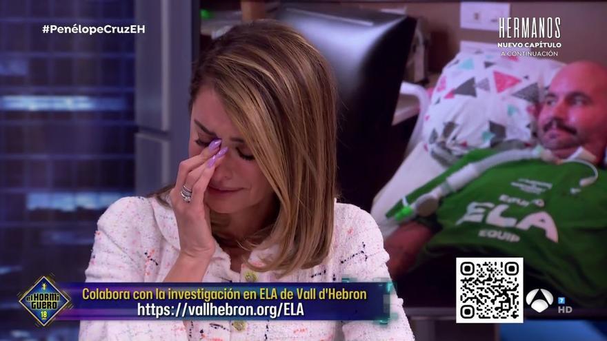 Penélope Cruz rompe a llorar en pleno directo de &#039;El Hormiguero&#039;: el motivo de su llanto