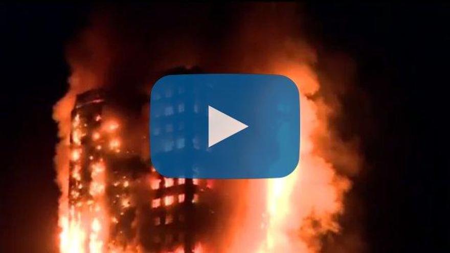 Al menos 12 muertos y 70 heridos  en el incendio de una torre residencial de Londres