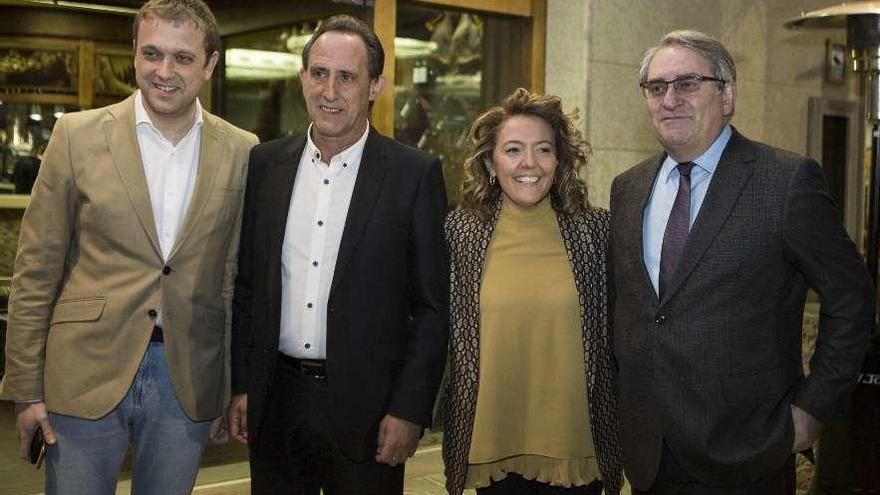 Por la izquierda, Pablo Álvarez Pire, José Manuel Rodríguez, Teresa Mallada y Ramón Cañal.