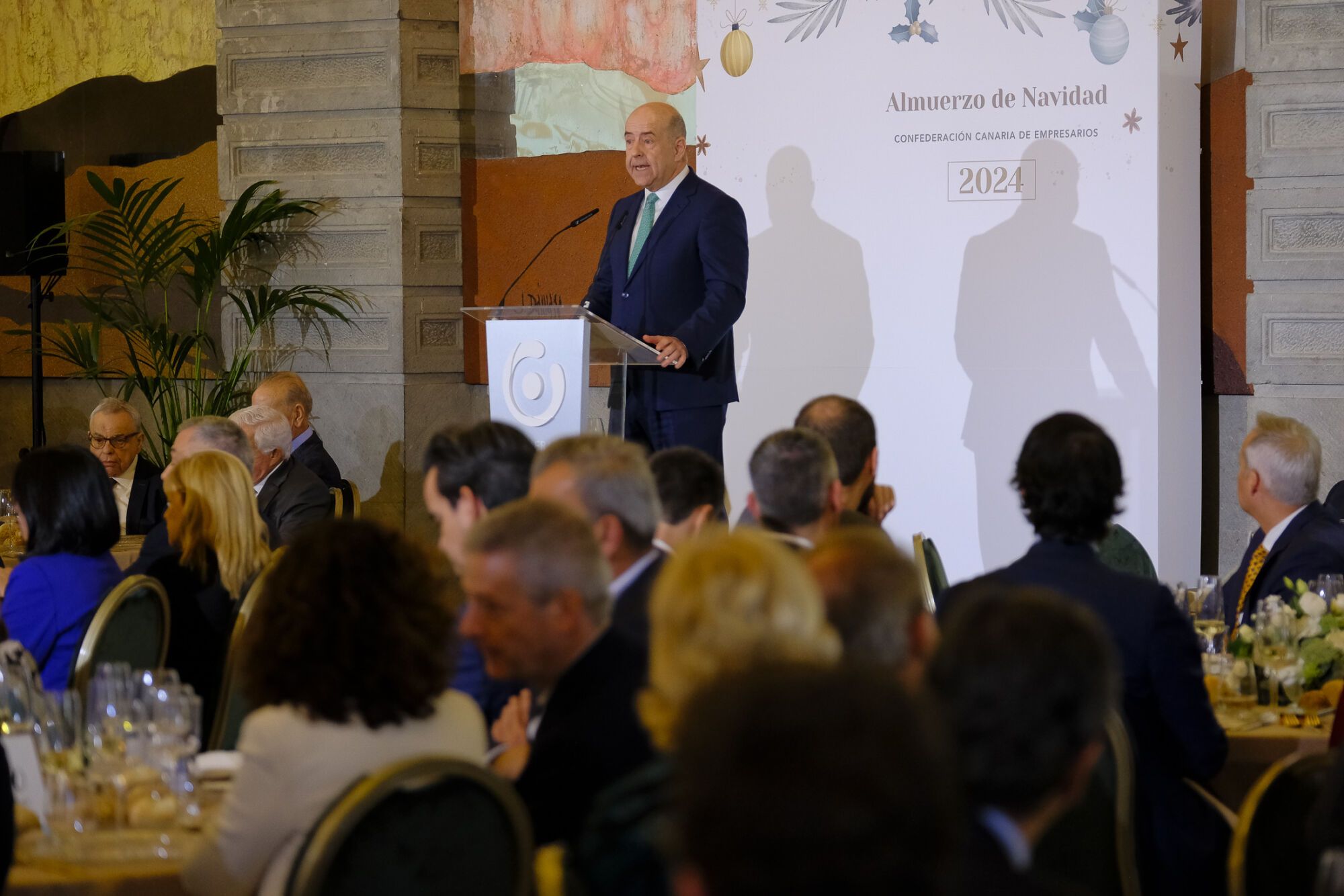 Comida navideña de la Confederación Canaria de Empresarios (CCE) en Las Palmas de Gran Canaria