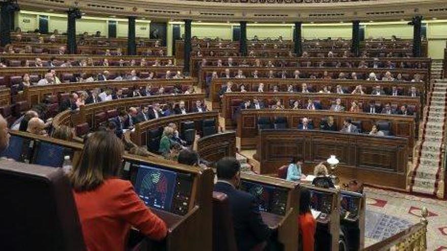 Un moment del ple del Congrés dels Diputats.