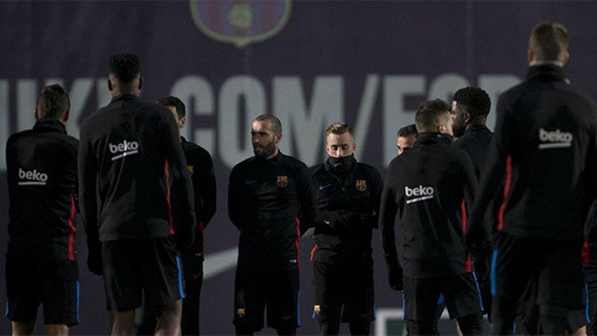 El Barça se entrenó por última vez antes de medirse al Betis