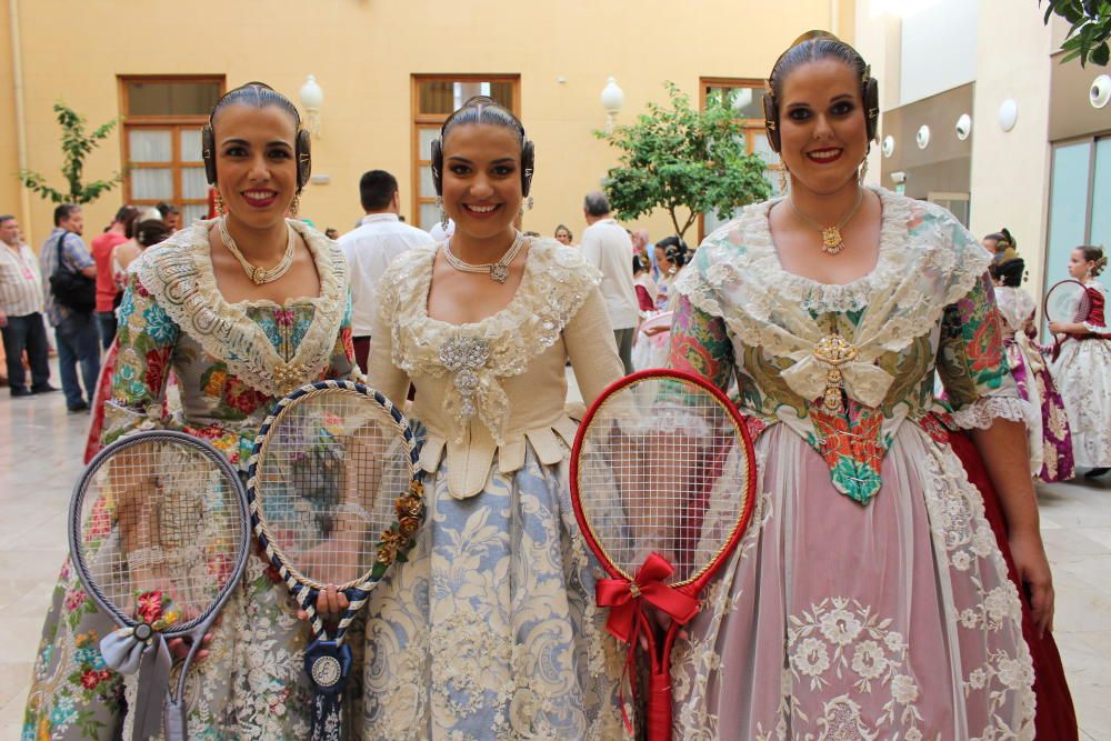 Las falleras de 2017, 2018 y 2019, en la Batalla de Flores