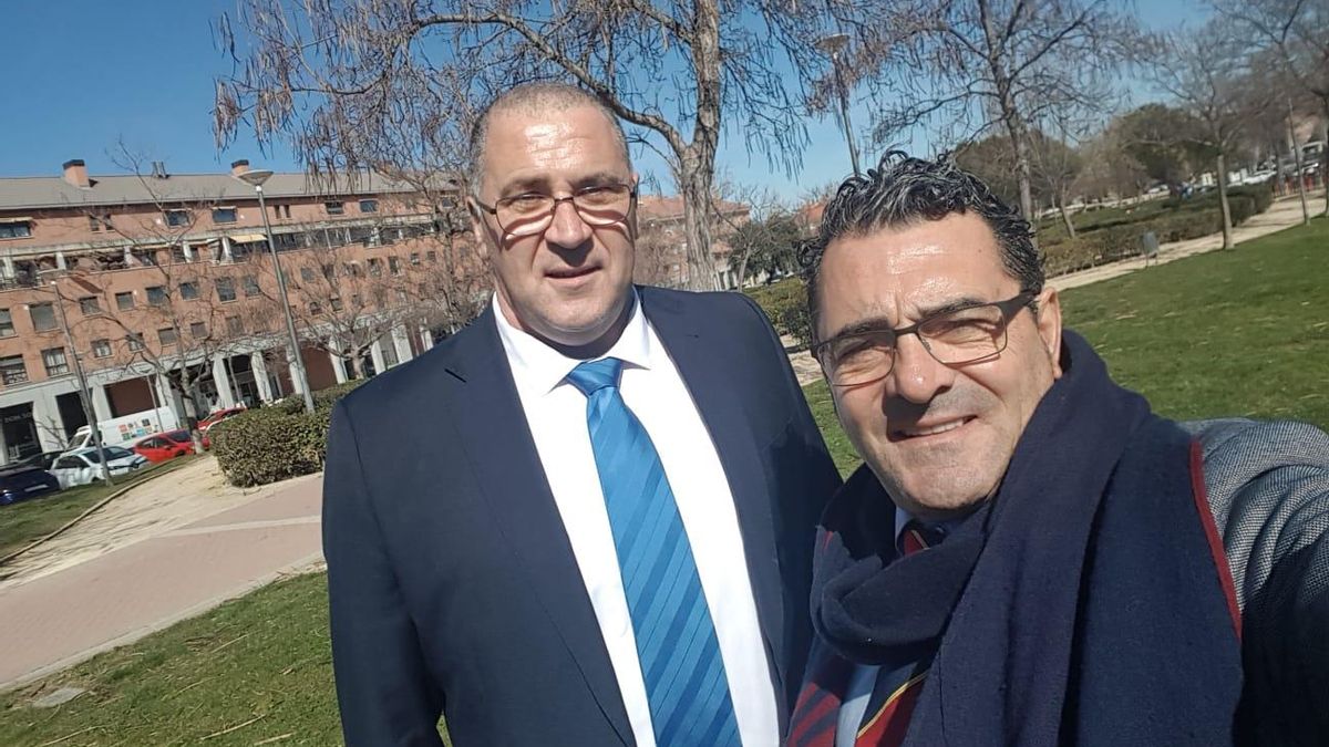 Los entrenadores Miguel Ángel Pozanco y Esteban Becker.