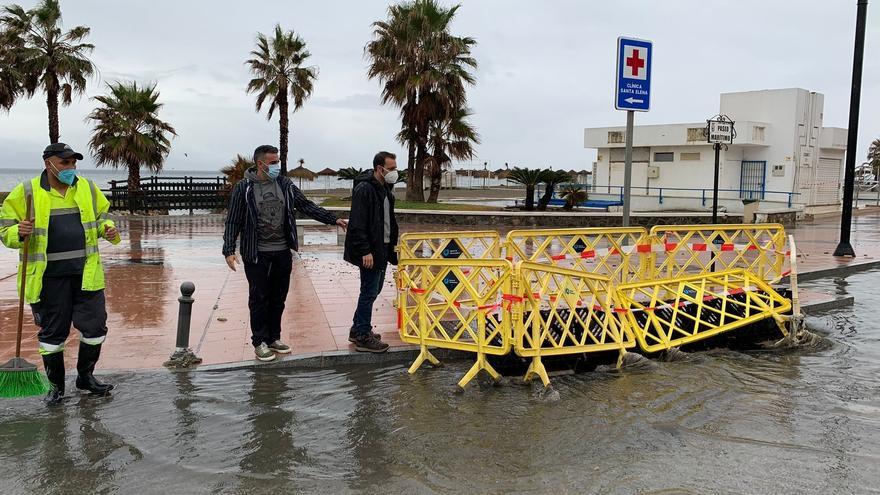 Los efectos de las lluvias de este 25 de diciembre en Torremolinos.