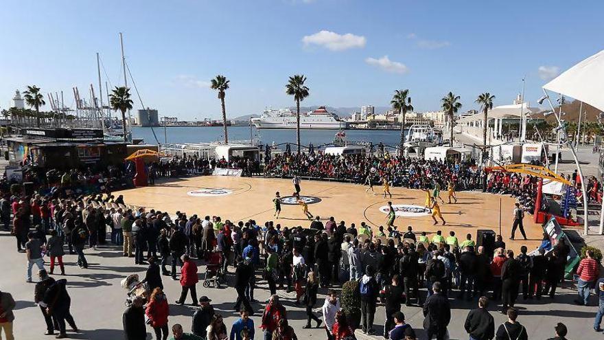 La Copa del Rey de básket trae consigo la Minicopa ACB, que en 2014 se disputó en el Puerto de Málaga, con unas vistas impresionantes.