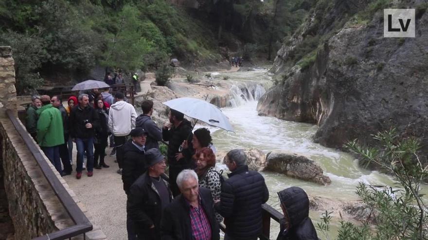 El Pou Clar rebosante de agua en Ontinyent