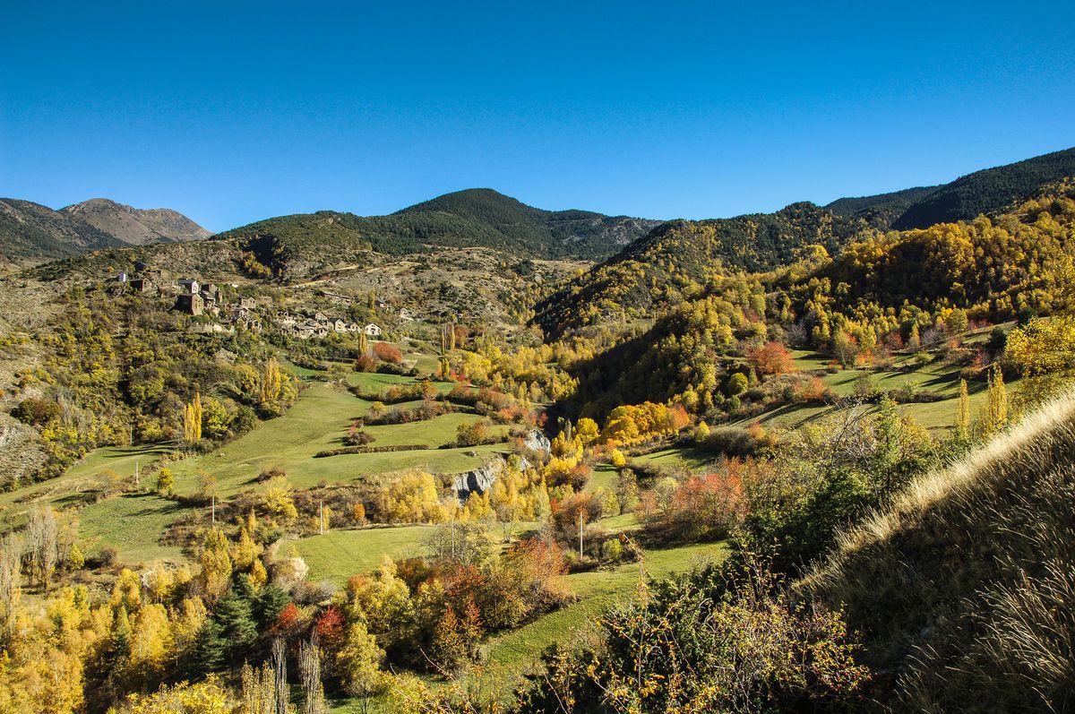 Montesclado-Tirvia. Pallars Sobirà. Vista de Montesclado.