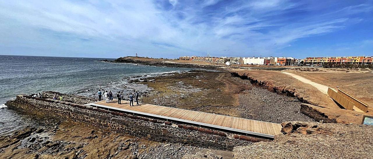 Imagen del nuevo aspecto del Muelle Viejo tras los trabajos de restauración. | | LP/DLP