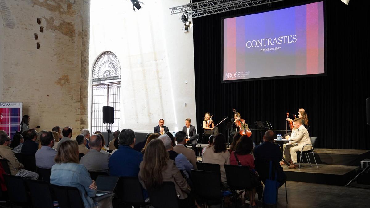 Presentación de la temporada 26/27 de la Real Orquesta Sinfónica de Sevilla (ROSS) en la Real Fábrica de Artillería de Sevilla