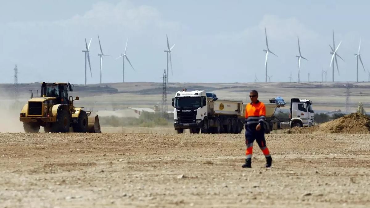 Las obras de la gigafactoría que levantan Stellantis y la china CATL en Zaragoza