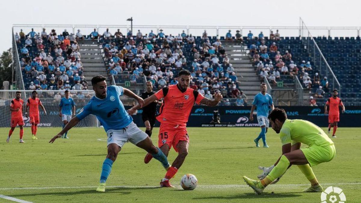 Antoñín debutó con la camiseta del Málaga CF.