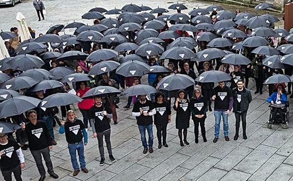 25-N en negro en el área metropolitana de A Coruña