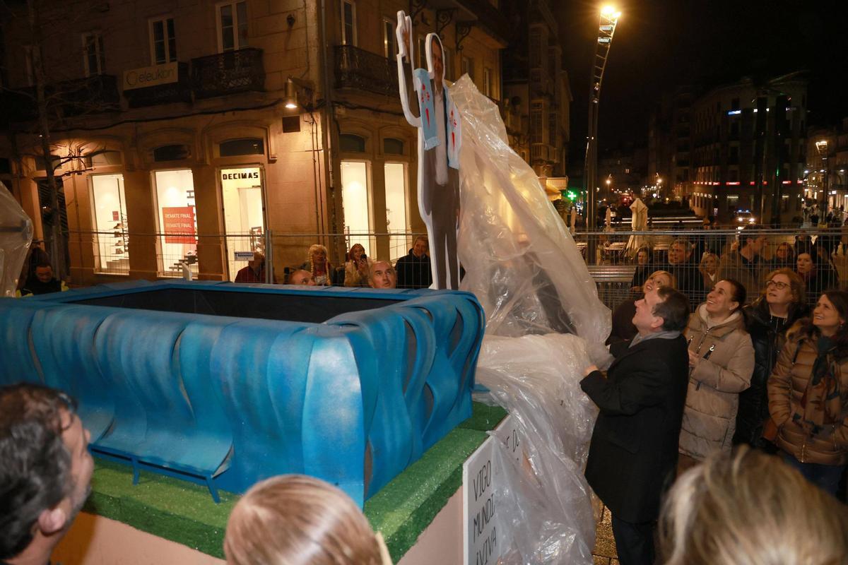El Meco y los cabezudos estrenan el carnaval en Vigo